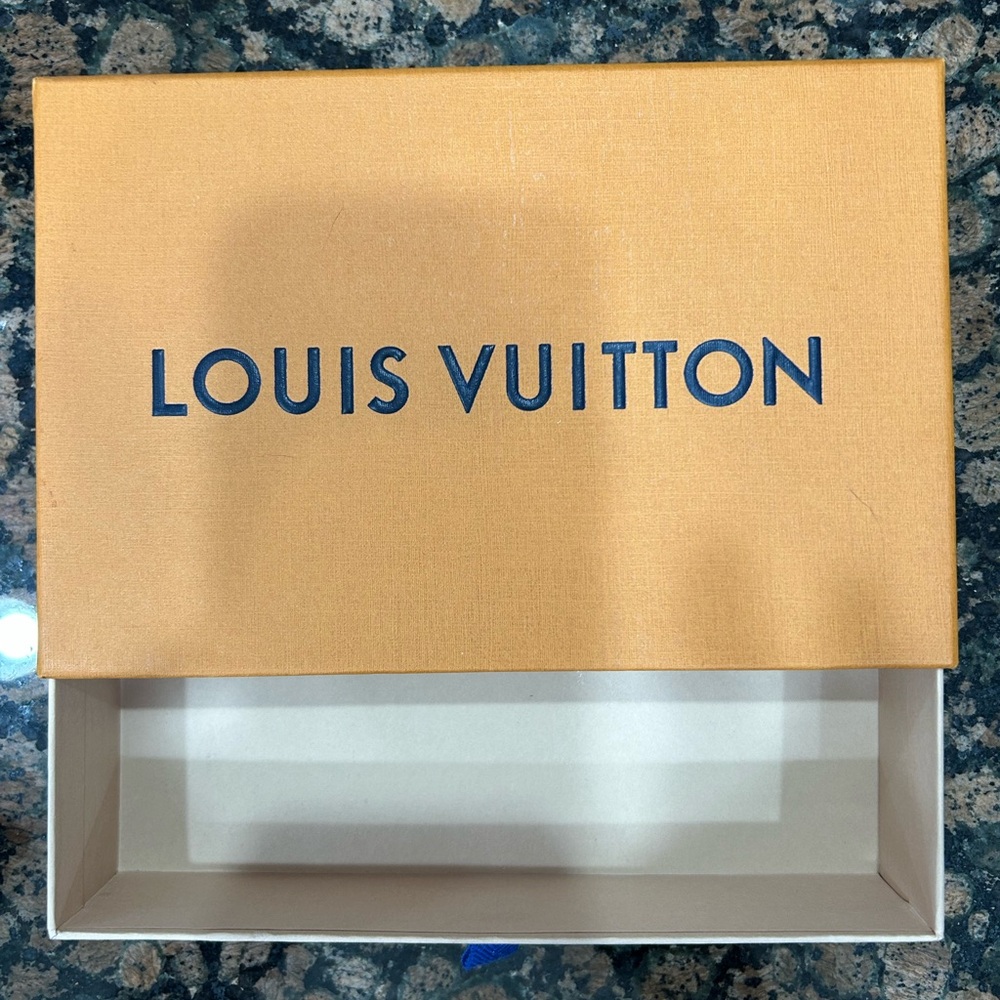 Louis Vuitton Signature Orange Box with Ribbon and Gift Tag